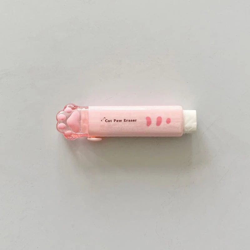 Set of 10 stationery items in the shape of cat paws