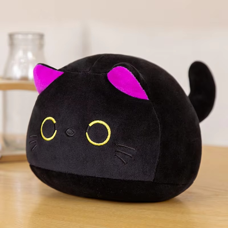Kawaii little black cat plush