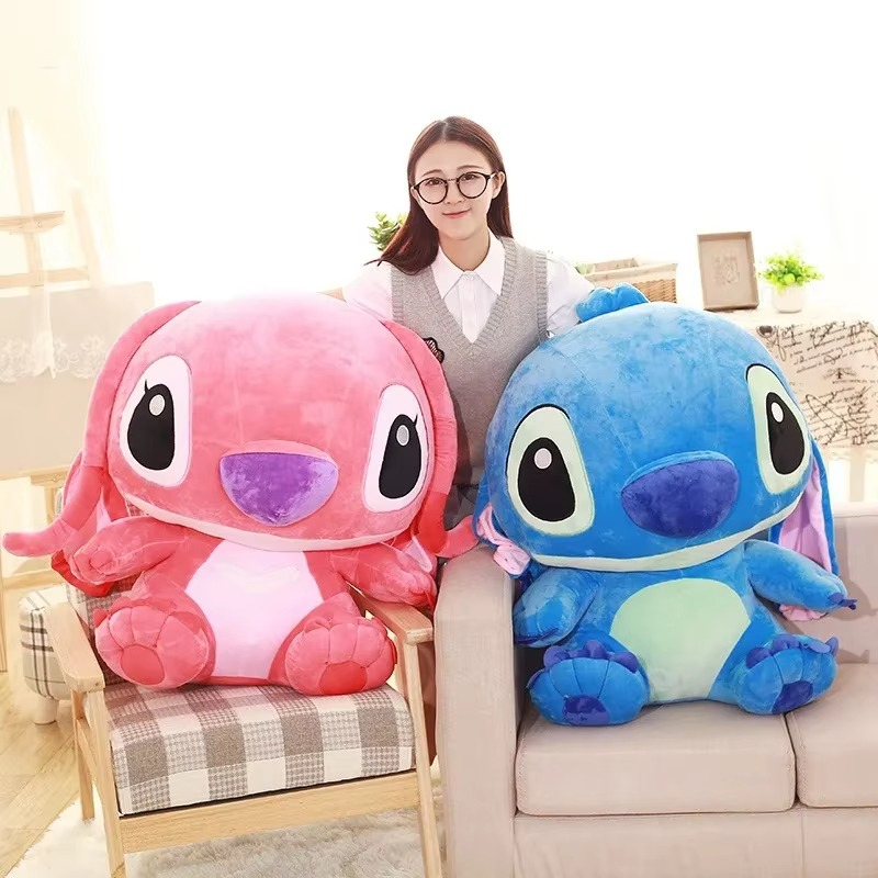 Blue/pink Kawaii Stitch plush 25/35cm