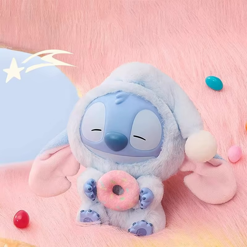 Stitch figurine box keychain style Labubu