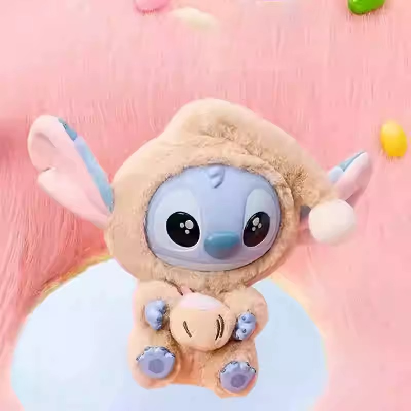 Stitch figurine box keychain style Labubu