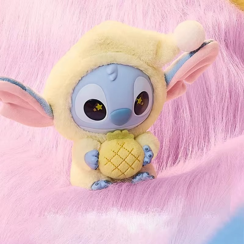 Stitch figurine box keychain style Labubu