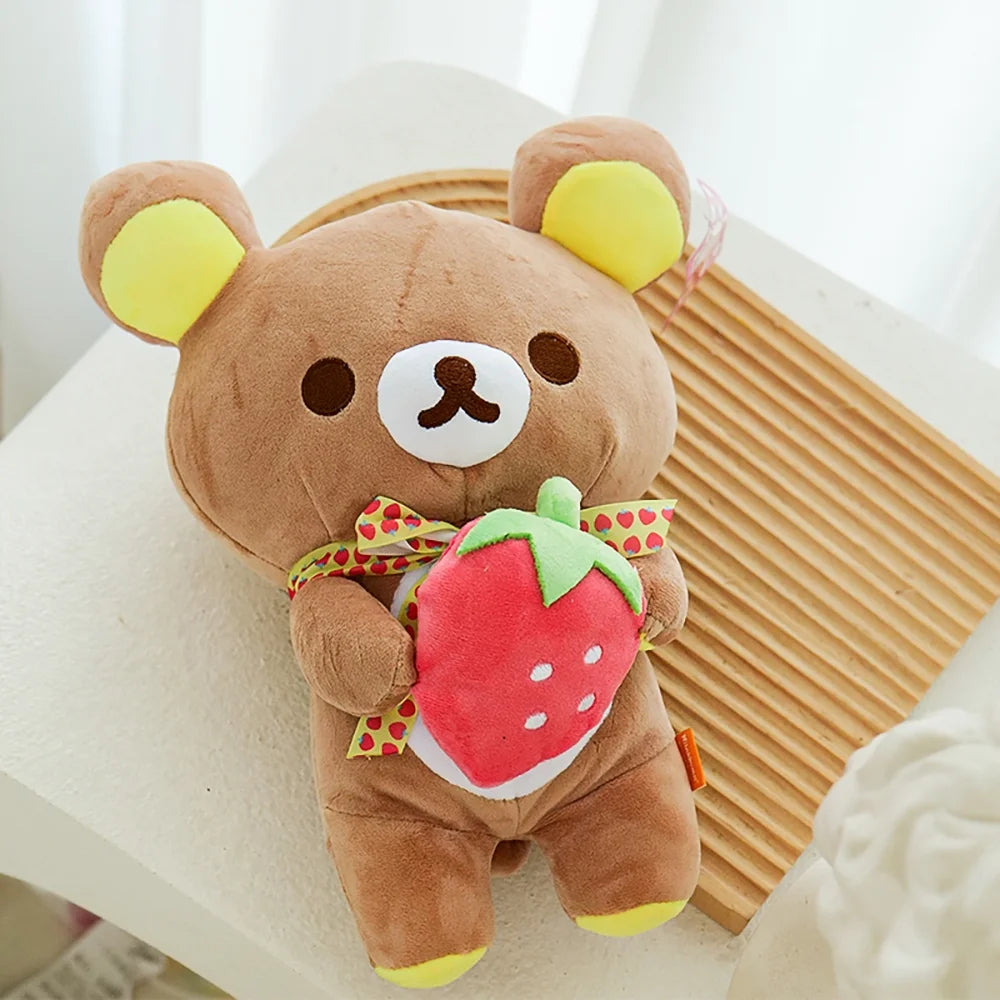Peluche ourson Rilakkuma avec fraise tout mignon