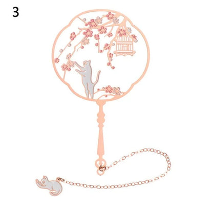 Marque-page éventail Kawaii