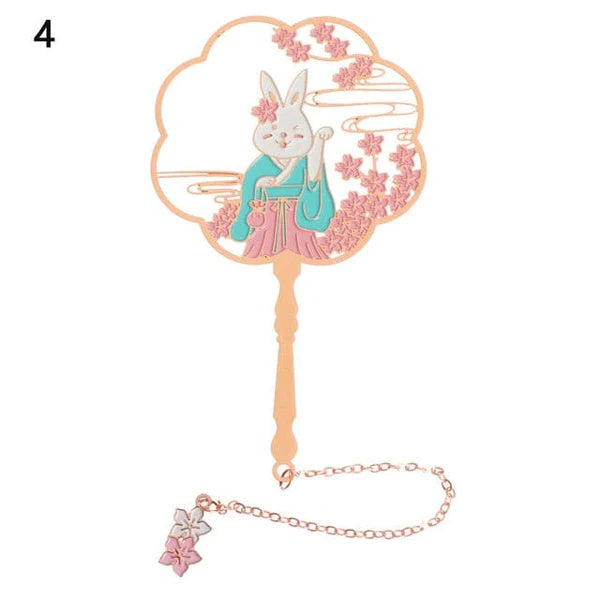 Marque-page éventail Kawaii