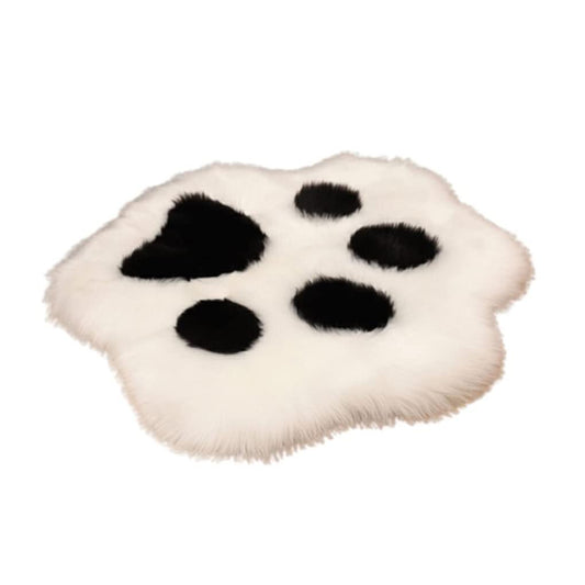 Tapis moelleux en forme de patte de chat