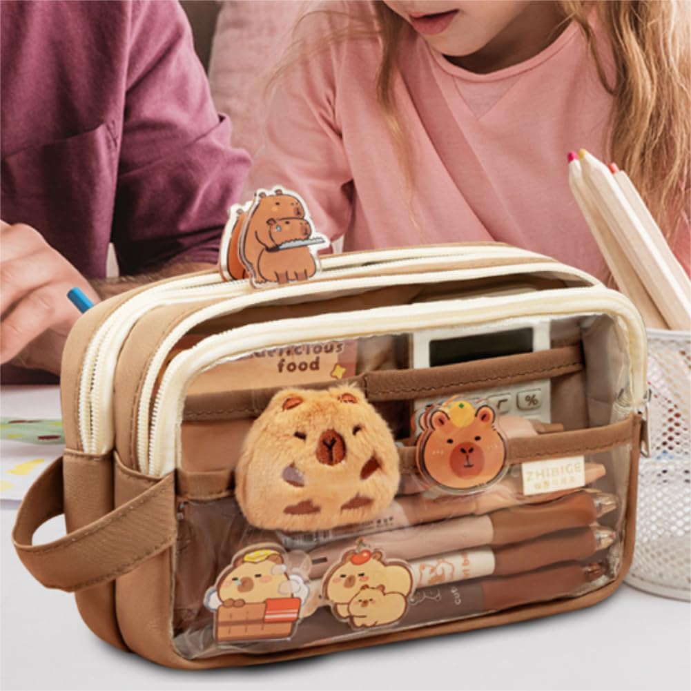 Trousse à crayons Kawaii design Capybara