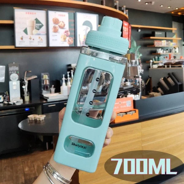 Bouteille d'eau Kawaii 700/900ml avec paille intégré