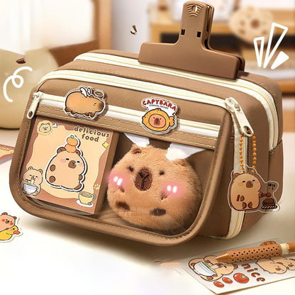Trousse à crayons Kawaii design Capybara