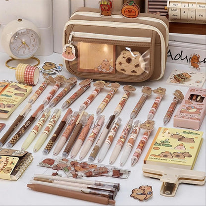 Trousse à crayons Kawaii design Capybara