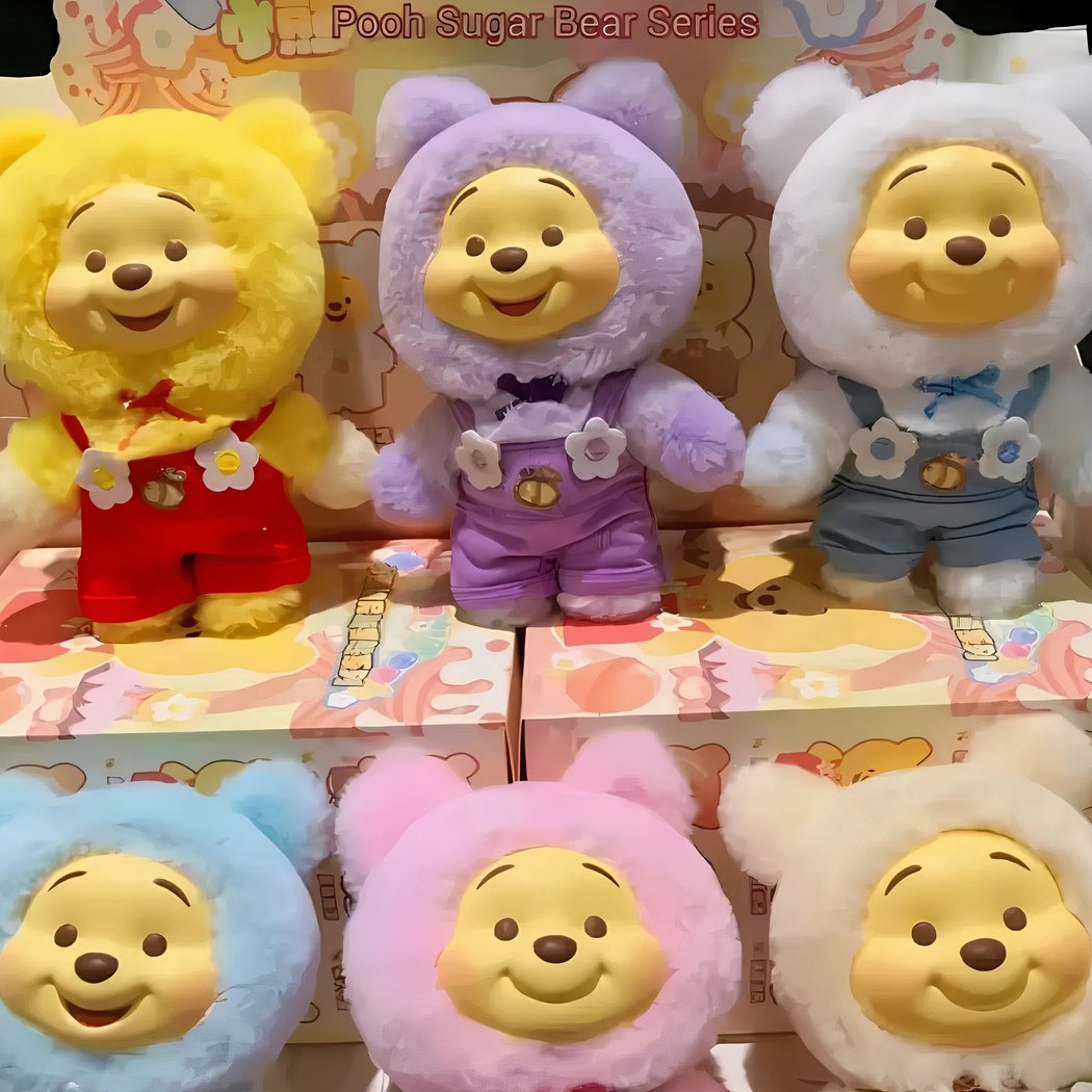 Peluche style Labubu de Winnie en boîte mystère