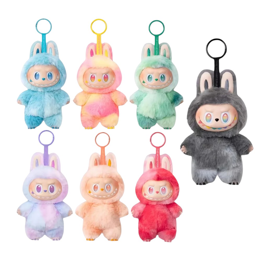 Peluche Labubu boîte mystère couleurs pop
