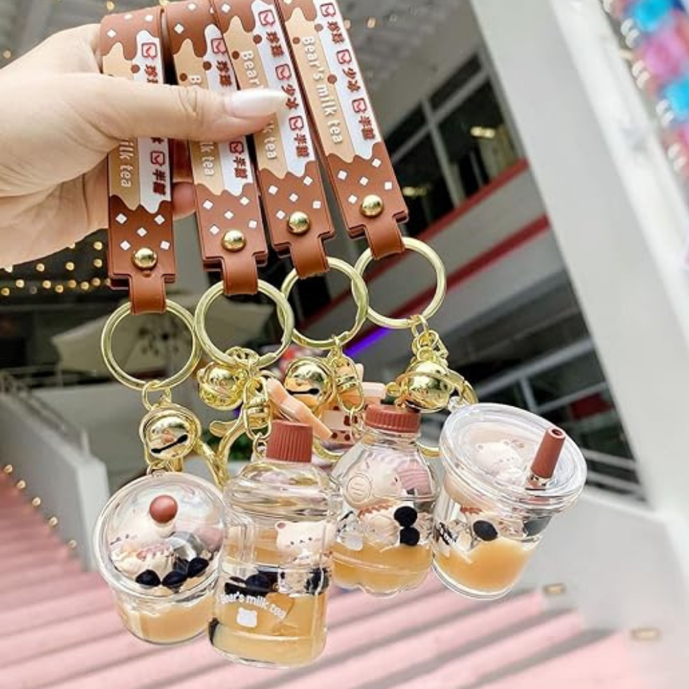 Porte-clés Boba Tea Kawaii