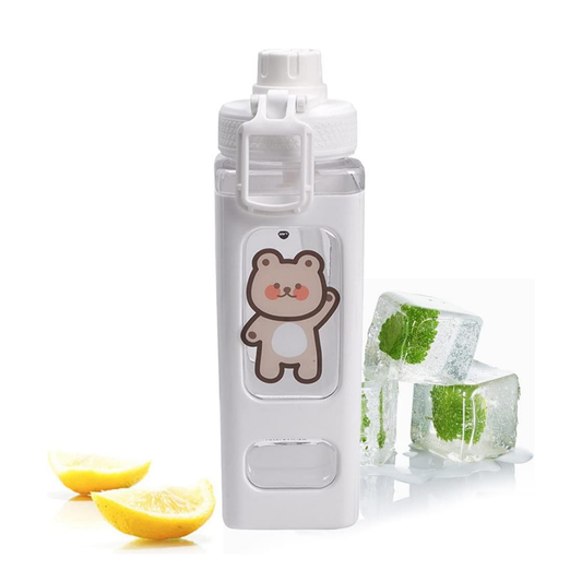 Bouteille d'eau Kawaii 700/900ml avec paille intégré