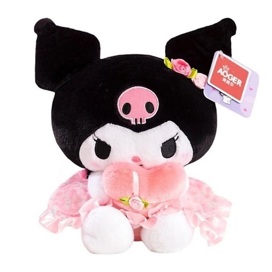 Peluche kawaii My Melody avec coeur 30cm
