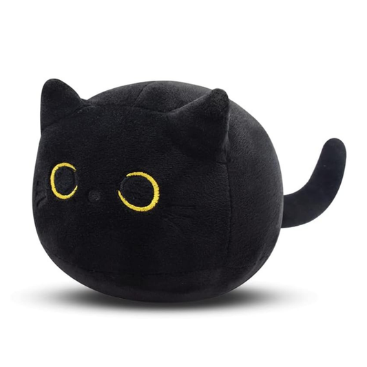 Peluche petit chat noir kawaii