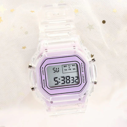 Jolie montre numérique pastel