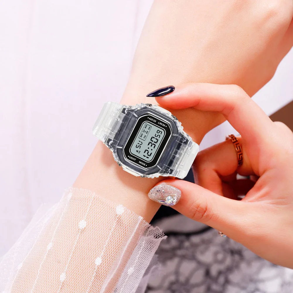 Jolie montre numérique pastel