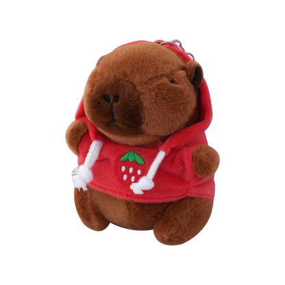 Peluche porte-clés Capybara avec sweat à capuche
