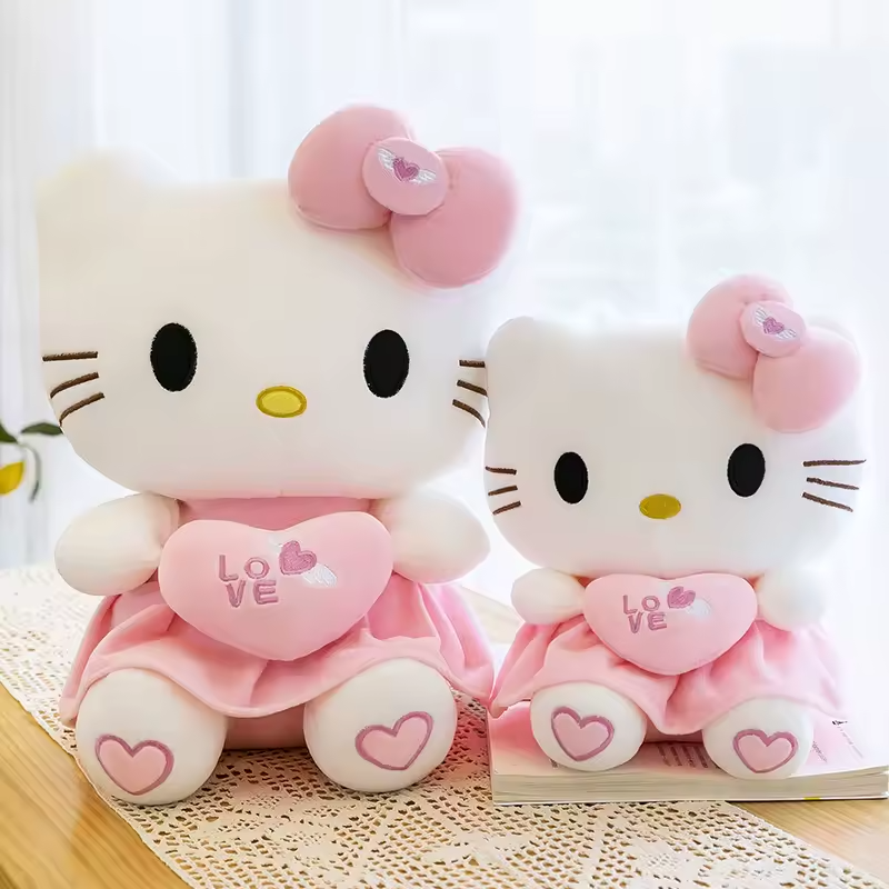 Peluche Hello Kitty rose toute douce