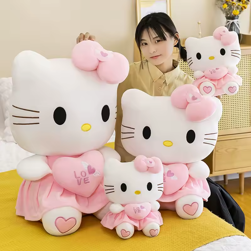 Peluche Hello Kitty rose toute douce