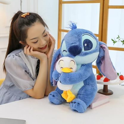 Peluche Stitch avec canard kawaii 30cm