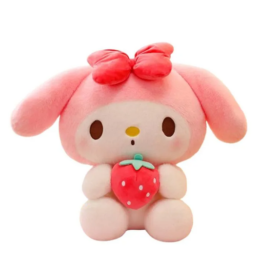 Peluche kawaii My Melody avec fraise
