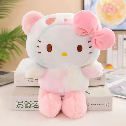 Peluche hello kitty ourson blanc 25cm