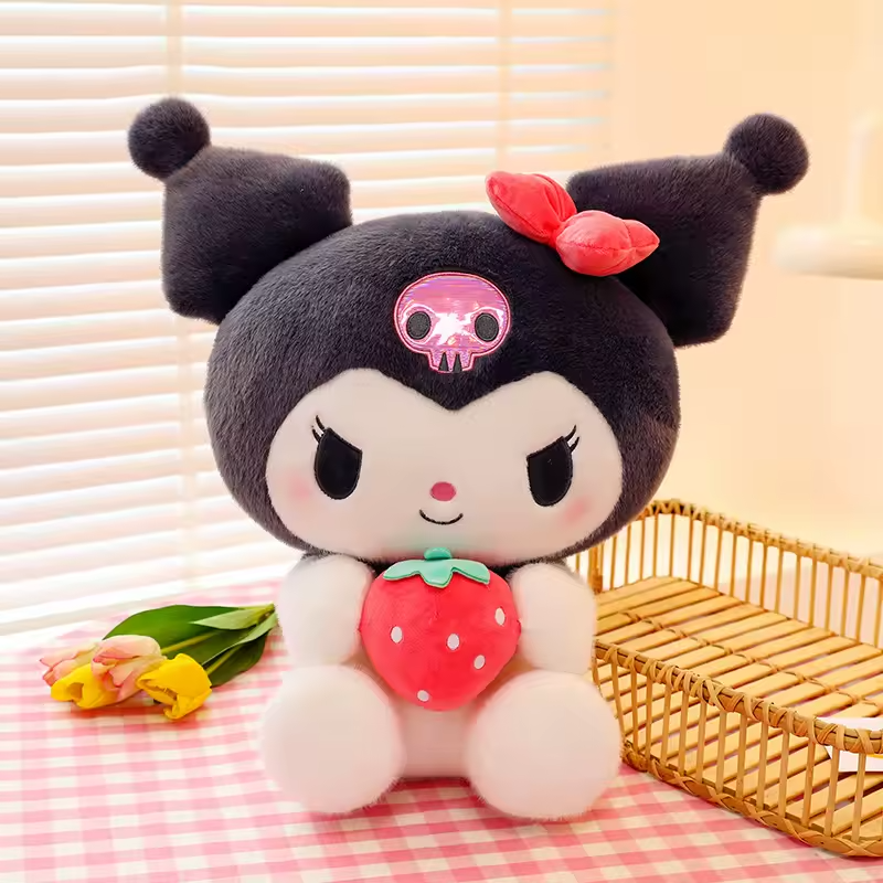 Peluche kawaii My Melody avec fraise
