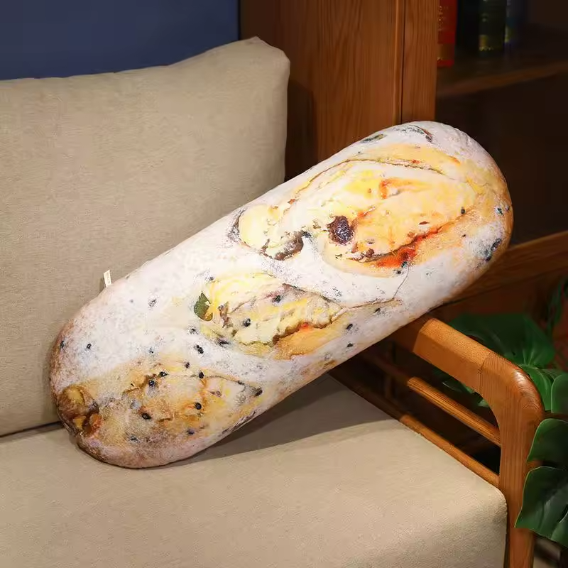 Peluche douce design pain 50/70cm
