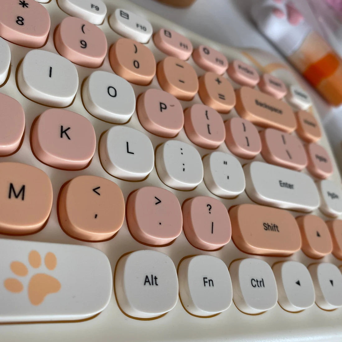 Ensemble clavier et souris sans fil Kawaii Cat