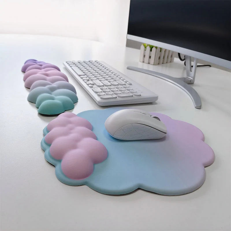 Repose-poignet/tapis de souris Kawaii Pastel pour clavier et pc