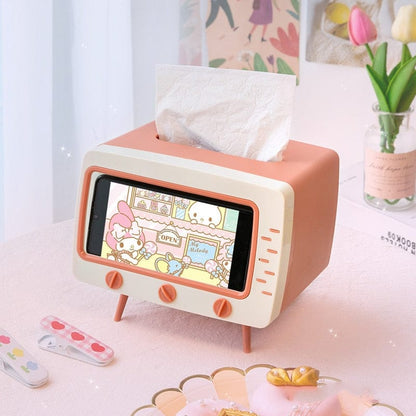 Boîte à mouchoirs TV Kawaii
