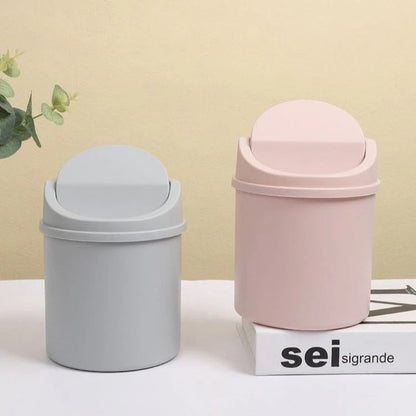 Mini poubelle de bureau pastel