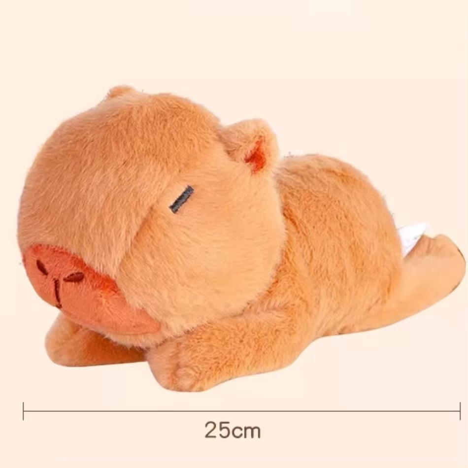 Peluche Capybara mignon avec slap bracelet intégré