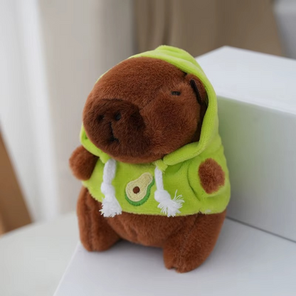 Peluche porte-clés Capybara avec sweat à capuche