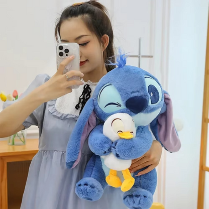 Peluche Stitch avec canard kawaii 30cm