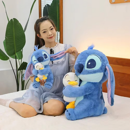 Peluche Stitch avec canard kawaii 30cm