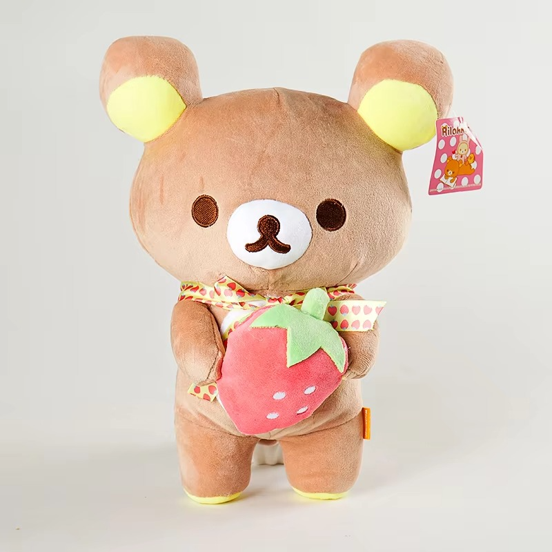 Peluche ourson Rilakkuma avec fraise tout mignon