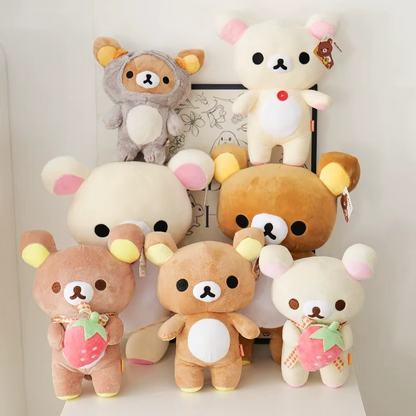 Peluche ourson Rilakkuma avec fraise tout mignon