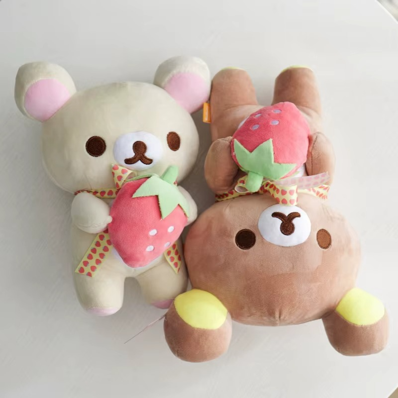 Peluche ourson Rilakkuma avec fraise tout mignon