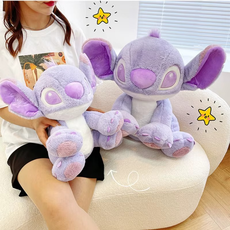Peluche Stitch violet dessin animé Disney 25cm/30cm/45cm
