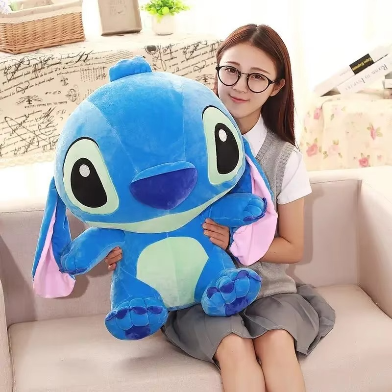 Peluche Stitch bleu/rose Kawaii 25/35cm