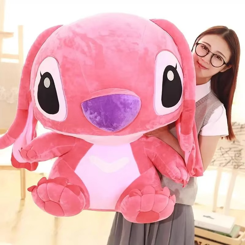 Peluche Stitch bleu/rose Kawaii 25/35cm