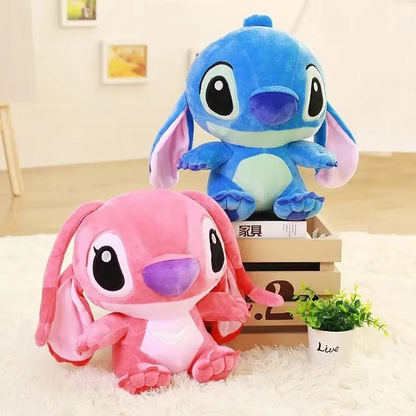 Peluche Stitch bleu/rose Kawaii 25/35cm